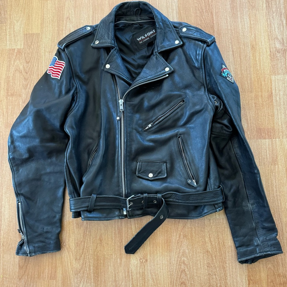 Vintage leather Wilson’s biker jacket